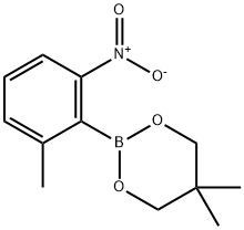 1,3,2-Dioxaborinane, 5,5-dimethyl-2-(2-methyl-6-nitrophenyl)- Structure