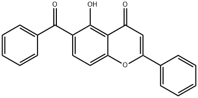 6-Benzoyl-5-hydroxy-2-phenyl-4H-chromen-4-one Structure