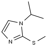 1H-Imidazole, 1-(1-methylethyl)-2-(methylthio)- Structure