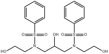 Benzenesulfonamide, N,N'-(2-hydroxy-1,3-propanediyl)bis[N-(2-hydroxyethyl)- Structure