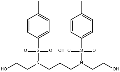 Benzenesulfonamide, N,N'-(2-hydroxy-1,3-propanediyl)bis[N-(2-hydroxyethyl)-4-methyl- Structure