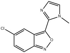 2,1-Benzisoxazole, 5-chloro-3-(1-methyl-1H-imidazol-2-yl)- 구조식 이미지