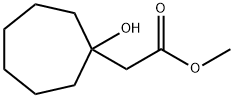 Cycloheptaneacetic acid, 1-hydroxy-, methyl ester Structure