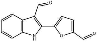 2-(5-Formylfuran-2-yl)-1H-indole-3-carbaldehyde Structure