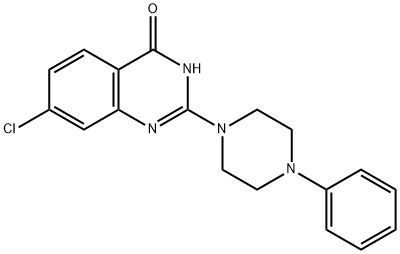 7-Chloro-2-(4-phenylpiperazin-1-yl)quinazolin-4(1H)-one 구조식 이미지