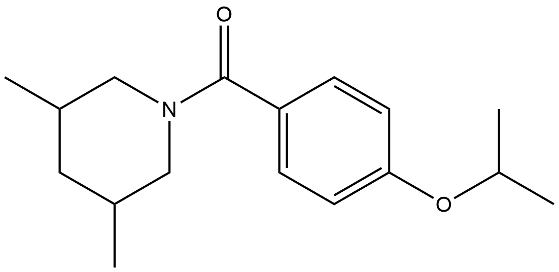 (3,5-Dimethyl-1-piperidinyl)[4-(1-methylethoxy)phenyl]methanone Structure