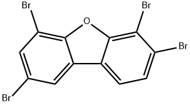 Dibenzofuran, 2,4,6,7-tetrabromo- Structure