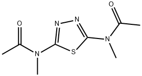 Acetamide, N,N'-1,3,4-thiadiazole-2,5-diylbis[N-methyl- Structure