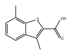 Benzo[b]thiophene-2-carboxylic acid, 3,7-dimethyl- Structure