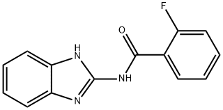 Benzamide, N-1H-benzimidazol-2-yl-2-fluoro- Structure