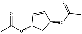 4-Cyclopentene-1,3-diol, 1,3-diacetate, (1S,3S)- Structure