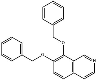 7,8-Bis(benzyloxy)isoquinoline 구조식 이미지