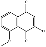 1,4-Naphthalenedione, 2-chloro-8-methoxy- Structure