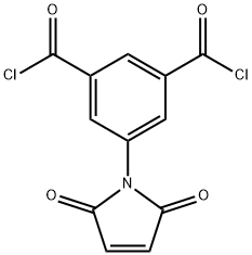 1,3-Benzenedicarbonyl dichloride, 5-(2,5-dihydro-2,5-dioxo-1H-pyrrol-1-yl)- 구조식 이미지