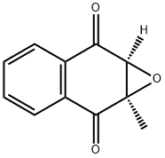 Naphth[2,3-b]oxirene-2,7-dione, 1a,7a-dihydro-1a-methyl-, (1aR,7aS)- Structure