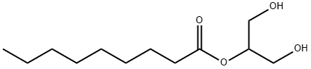 Nonanoic acid 2-hydroxy-1-(hydroxymethyl)ethyl ester Structure