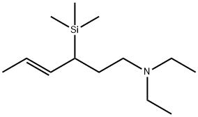 (E)-N,N-Diethyl-3-(trimethylsilyl)hex-4-en-1-amine Structure