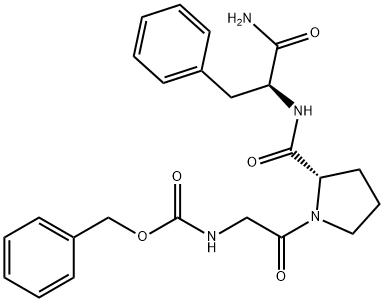 L-Phenylalaninamide, N-[(phenylmethoxy)carbonyl]glycyl-L-prolyl- (9CI) Structure