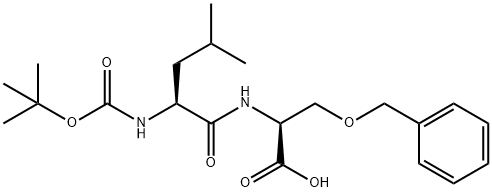 L-Serine, N-[(1,1-dimethylethoxy)carbonyl]-L-leucyl-O-(phenylmethyl)- (9CI) Structure