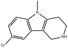 8-Chloro-2,3,4,5-tetrahydro-5-methyl-1H-pyrido[4,3-b]indole Structure