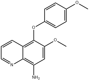 6-Methoxy-5-(4-methoxyphenoxy)quinolin-8-amine Structure