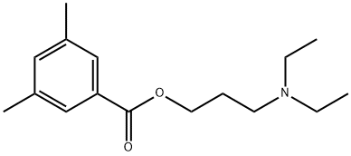 Benzoic acid, 3,5-dimethyl-, 3-(diethylamino)propyl ester Structure