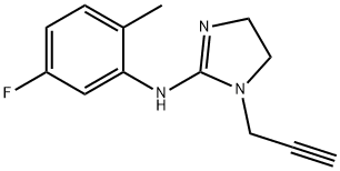 1H-Imidazol-2-amine, N-(5-fluoro-2-methylphenyl)-4,5-dihydro-1-(2-propyn-1-yl)- Structure