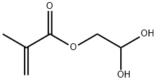 2-Propenoic acid, 2-methyl-, 2,2-dihydroxyethyl ester Structure