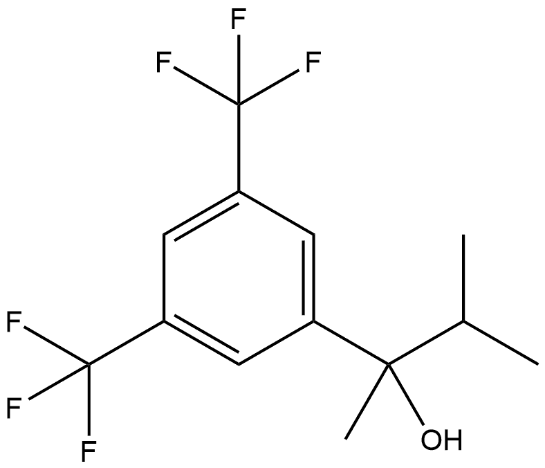 Benzenemethanol, α-methyl-α-(1-methylethyl)-3,5-bis(trifluoromethyl)- Structure