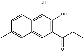 1-(3,4-Dihydroxy-7-methylnaphthalen-2-yl)propan-1-one Structure