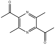 Ethanone, 1,1'-(3,6-dimethyl-2,5-pyrazinediyl)bis- Structure