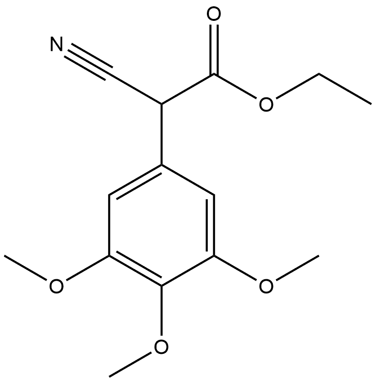 Ethyl-3.4.5-trimethoxyphenylcyanoacetat Structure