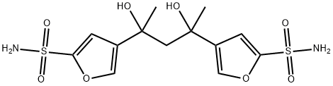 4-(2,4-dihydroxy-4-(5-sulfamoylfuran-3-yl)pentan-2-yl)furan-2-sulfonamide Structure