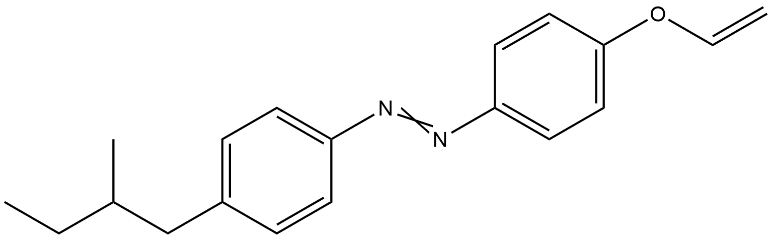 (+)-4-(2-methylbutyl)-4'-(vinyloxy)azobenzene Structure