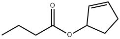 Butanoic acid, 2-cyclopenten-1-yl ester Structure