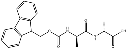 D-Alanine, N-[(9H-fluoren-9-ylmethoxy)carbonyl]-D-alanyl- Structure