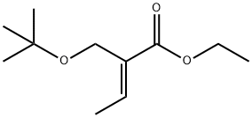 2-Butenoic acid, 2-[(1,1-dimethylethoxy)methyl]-, ethyl ester, (E)- (9CI) Structure