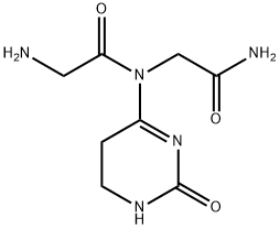 2-Amino-N-(2-amino-2-oxoethyl)-N-(2-oxo-1,2,5,6-tetrahydropyrimidin-4-yl)acetamide 구조식 이미지