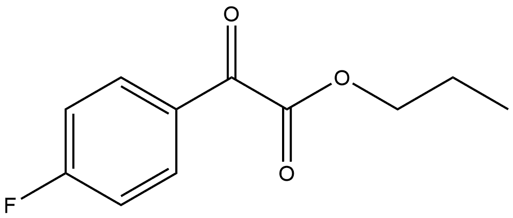 Propyl 4-fluoro-α-oxobenzeneacetate Structure