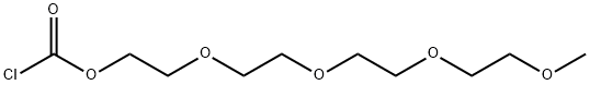 Carbonochloridic acid, 3,6,9,12-tetraoxatridec-1-yl ester Structure