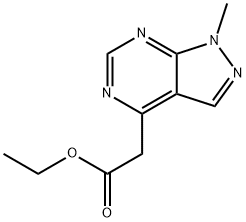 Isopropyl 2-(1H-pyrazolo[3,4-d]pyrimidin-4-yl)acetate 구조식 이미지