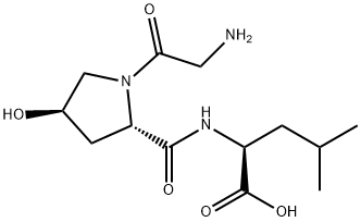 L-Leucine, N-(1-glycyl-trans-4-hydroxy-L-prolyl)- (9CI) Structure