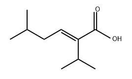 2-Hexenoic acid, 5-methyl-2-(1-methylethyl)-, (E)- (9CI) Structure