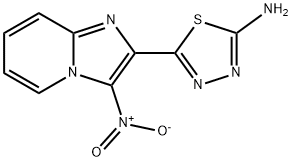 1,3,4-Thiadiazol-2-amine, 5-(3-nitroimidazo[1,2-a]pyridin-2-yl)- Structure