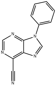 9-Phenyl-9H-purine-6-carbonitrile 구조식 이미지