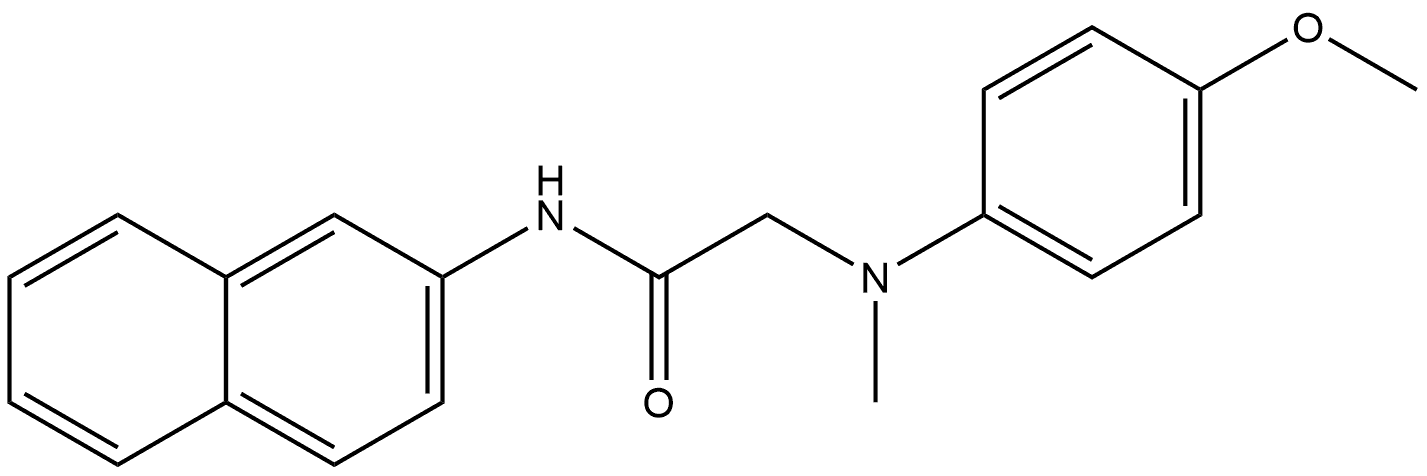 2-((4-Methoxyphenyl)(methyl)amino)-N-(naphthalen-2-yl)acetamide Structure