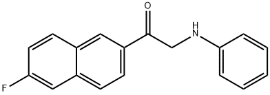 1-(6-Fluoronaphthalen-2-yl)-2-(phenylamino)ethanone Structure