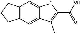 5H-Indeno[5,6-b]thiophene-2-carboxylic acid, 6,7-dihydro-3-methyl- Structure