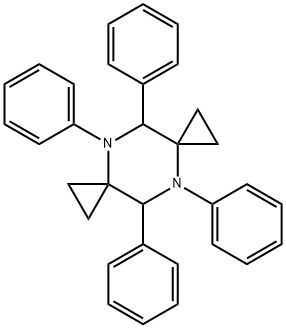 4,5,9,10-Tetraphenyl-4,9-diazadispiro[2.2.2.2]decane 구조식 이미지