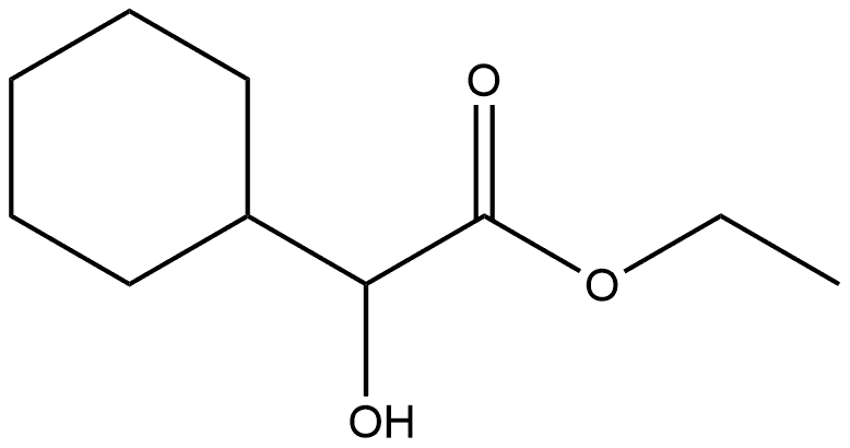 Cyclohexaneacetic acid, α-hydroxy-, ethyl ester Structure